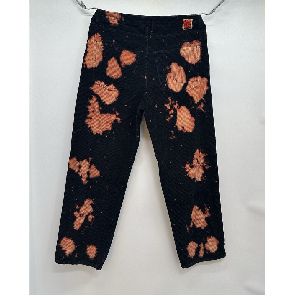 Empyre Loose Fit Bleached Black Corduroy Skate Pants Mens 32x30 Baggy Y2K Punk